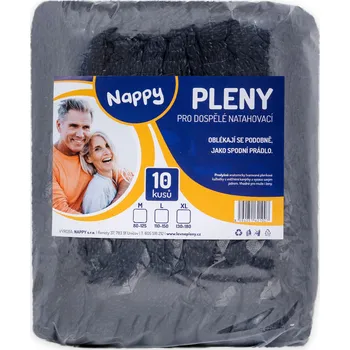 Inkontinenční kalhotky Nappy Inkontinenční kalhotky navlékací L 10 ks,černé