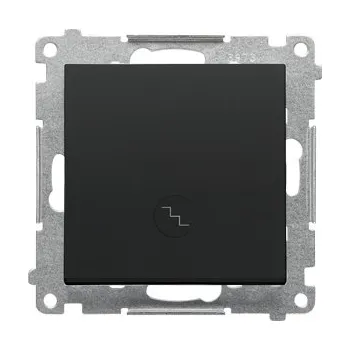 vypínač Schodišťový spínač s LED podsvícením ČERNÝ MAT Simon55