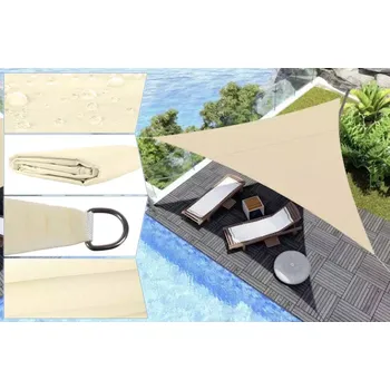 Stínicí technika Stínící sluneční plachta trojúhelník 3 x 3 x 3 m – Béžová