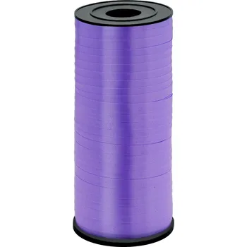 Stuha Fialová plastová stuha na balónky 92 m