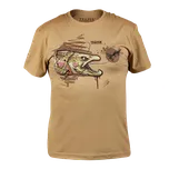 Traper Tričko Art Trout pískové Velikost: S