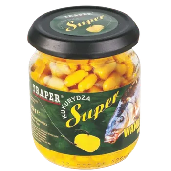 Návnadová surovina Traper Kukuřice Super 125g Příchuť: Jahoda