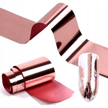 Fólie pro zdobení, růžové zlato (rose gold)