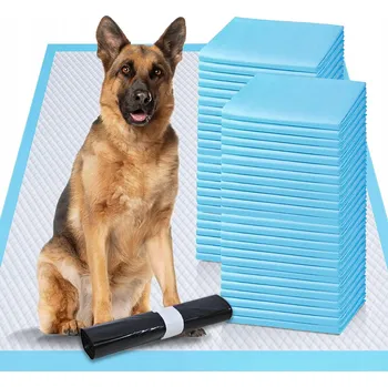 Hygienická podložka pro psa 90x60 cm 100 ks 5-vrstvá netkaná textilie bílá