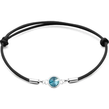 Náramek NUBIS® Stříbrný náramek s Crystals from Swarovski® Aquamarine - SX129-AQ