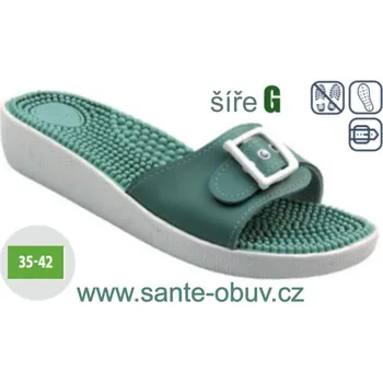Dámská obuv SANTÉ SI/03C ZELENÁ zdravotní pantofel , zelená - 42