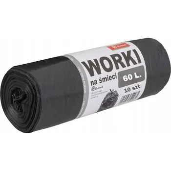 Pytle na odpadky PYTLE NA ODPADKY LDPE SILNÉ ODOLNÉ 60L ČERNÉ 10 Ks