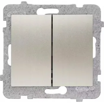 vypínač Dvojitý vypínač pod omítku Polmark SIGMA satén ŁP-2D/m