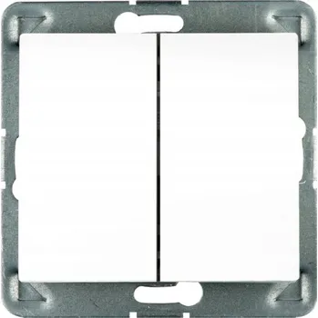 vypínač Schodišťový vypínač pod omítku Polmark bílý ŁP-10D/M.BI