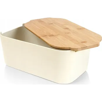 chlebník Chlebník s prkénkem Vilde béžový plast