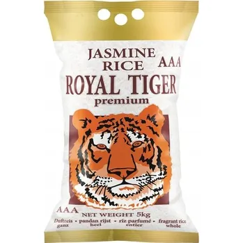 Rýže Jasmínová rýže 5 kg Royal Tiger pandan premium aromatická Kambodža