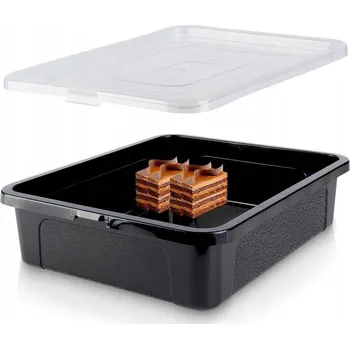 Dóza na potraviny Nádoba na dorty a koláče 10 L VILDE s víkem 40 x 33 x 10 cm