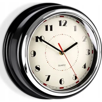 Hodiny Nástěnné hodiny černé 30 cm
