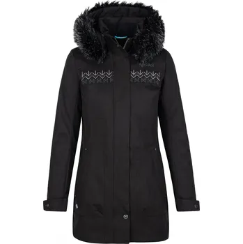 Dámský kabát Dámský zimní kabát KILPI PERU-W SL0125KI ČERNÁ 36