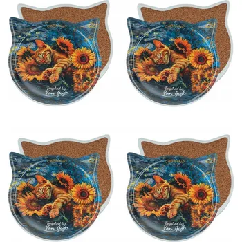 Obraz Carmani, 4x keramická podložka s oušky pod hrnek - inspirace VAN GOGH