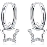 Elenys stříbrné náušnice 2v1 Hvězdné kroužky