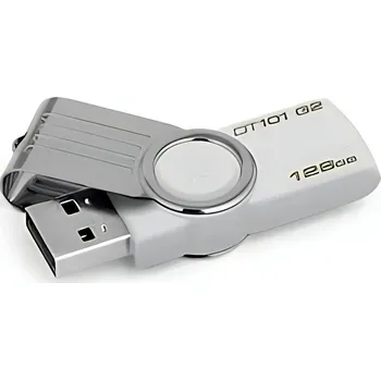 USB flash disk USB flash disk Kingston DT101 128 GB USB 2.0 bílý
