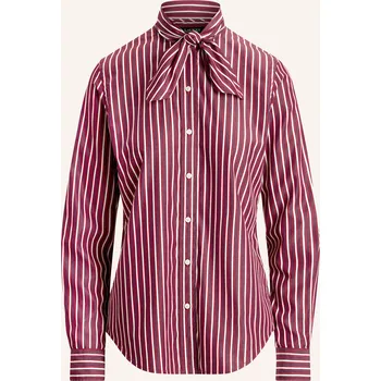 Dámská halenka Lauren Ralph Lauren Halénka, tmavě červená / tmavě modrá / bílá