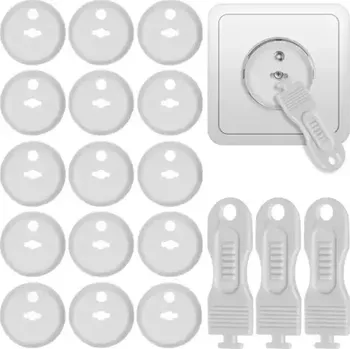 Dětsný nábytek Bezpečnostní záslepky elektrických zásuvek – 15 ks