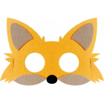 Karnevalová maska Filcová maska Liška Bal podzimu Lesní zvířátka