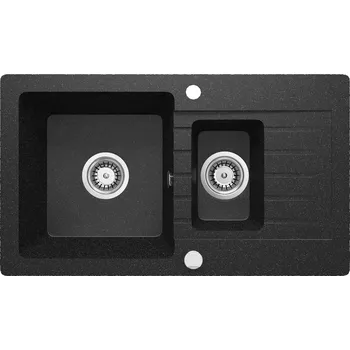 Granitový dřez Dřez jednopůlkomorový Deante Zorba granit šedý