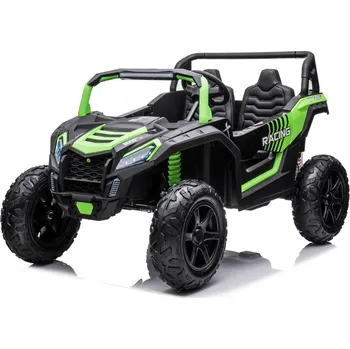 Dětské elektrovozidlo Mamido Elektrické autíčko Buggy UTV Strong 24V nafukovací kola zelené