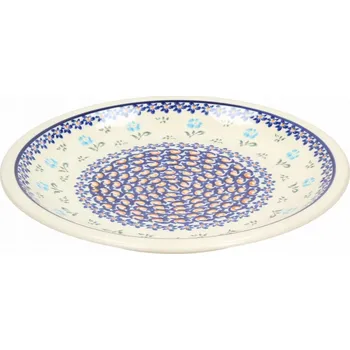 Talíř Mělký jídelní talíř Bolesławiec 24,5 cm