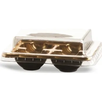 Dárková krabička Krabička na makronky na 4 ks zlatá