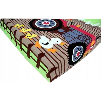 Prostěradlo PROSTĚRADLO NA GUMIČKU BAVLNA 40x90 cm do kolébky, kočárku farma