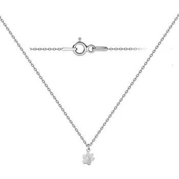 Šperk NUBIS® Stříbrný náhrdelník psí tlapka - NB-0413