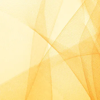 Party dekorace Závěsná párty dekorace z tylu žlutá 15x900 cm