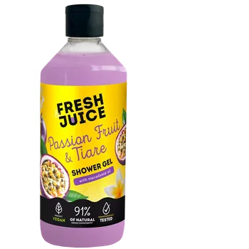 Sprchový gel Fresh Juice Shower Gel - sprchový gel, 400 ml Passion Fruit &amp; Tiare - mučenka a květiny tiare (s makadamiovým olejem)