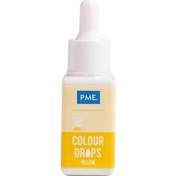 Potravinářské barvivo PME Colour Drops Olejová barva 20 ml žlutá