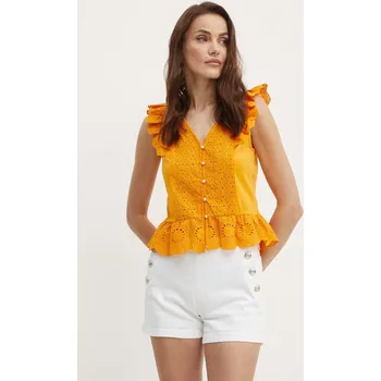 Dámské oblečení Bavlněná halenka Morgan DODAY1 DODAY1.MANGUE oranžová 22X, vel. M