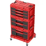 Qbrick Patrol Box QBRICK® System ONE Workshop Red - Cart, 3x Toolbox, 4 dílná sada boxů na nářadí