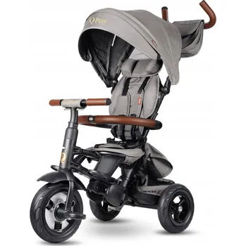 Dětské vozidlo Tříkolka Qplay Rito Deluxe Rubber šedá