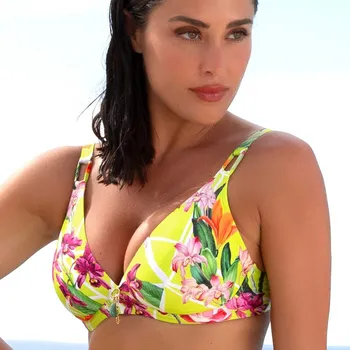 Dámské plavky Plavková podprsenka nevyztužená LISE CHARMEL (ABB2593-15), Barva žlutá, Velikost 70E