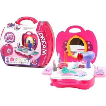 Hra na obchod Dětský kosmetický kufřík – 21dílný beauty set pro malé parádnice