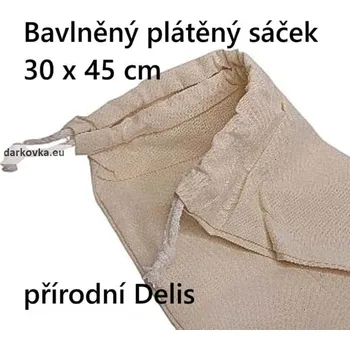 Bavlněný plátěný sáček na byliny 30x45 cm