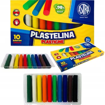 Modelovací hmota Modelovací hmota MODELÁŘSKÁ HMOTA Školní Plastelína Astra 10 barev Super