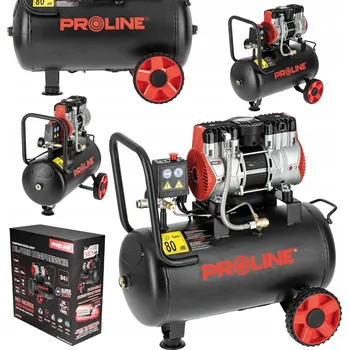 Kompresor Bezolejový kompresor 24L, 750W/1HP, 8 BAR, 167 l/min PROLINE P200004