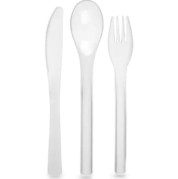 Příbor SADA PLASTOVÝCH PŘÍBORŮ OPAKOVANĚ POUŽITELNÝCH NŮŽ VIDLIČKA LŽÍCE NA PIKNIK