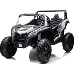 Mamido Elektrické autíčko Buggy UTV Strong 24V nafukovací kola bílé