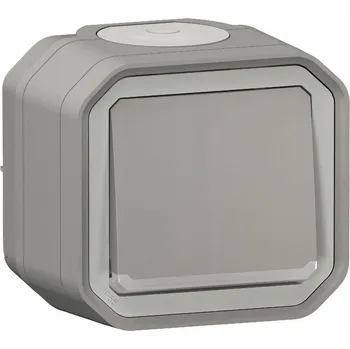 vypínač Nový Plexo Schodišťový přepínač se signalizací Šedý Legrand 069712L