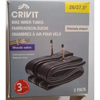 Duše na kolo Crivit - cyklistická duše (klasický ventil 26/27,5″, 2 kusy)