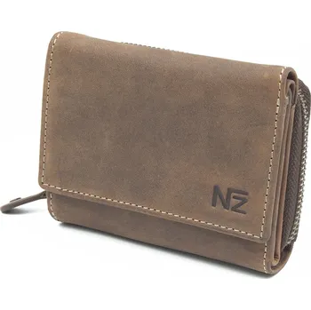 Peněženka Dámská kožená peněženka hnědá - přehledná Nivasaža N57