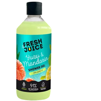Sprchový gel Fresh Juice Shower Gel - sprchový gel, 400 ml Yuzu &amp; Mandarin - yuzu a mandlí (s jojobovým olejem)