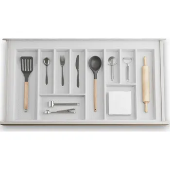 Organizace kuchyně IN-DURO Příborník STRIPES 79 - 85 cm s hloubkou 42 - 49 cm, bílá