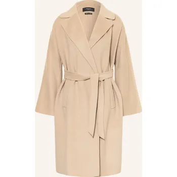 Dámský kabát Weekend Max Mara Dámský Vlněný Kabát Civada, světle hnědá, 34