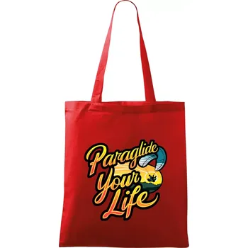 Paraglide your life - Taška bavlněná - 42 x 38 cm ( Červená )